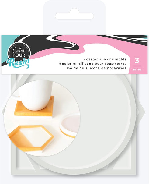 COLOR POUR RESIN MOLD 3/PKG